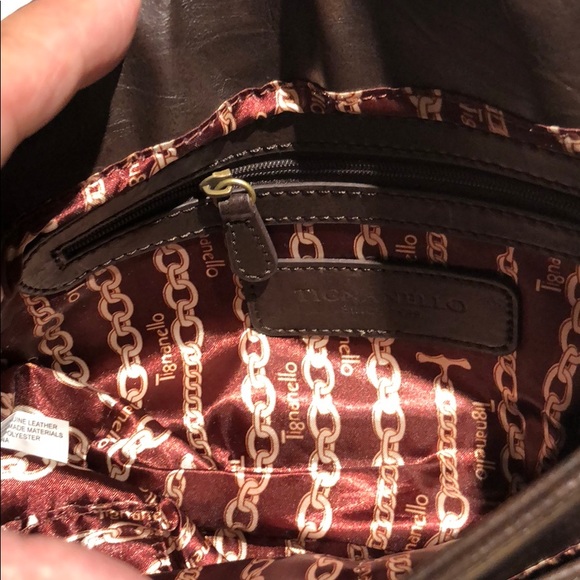 Tignanello Black shoulder Handbag soft leather - Picture 6 of 8